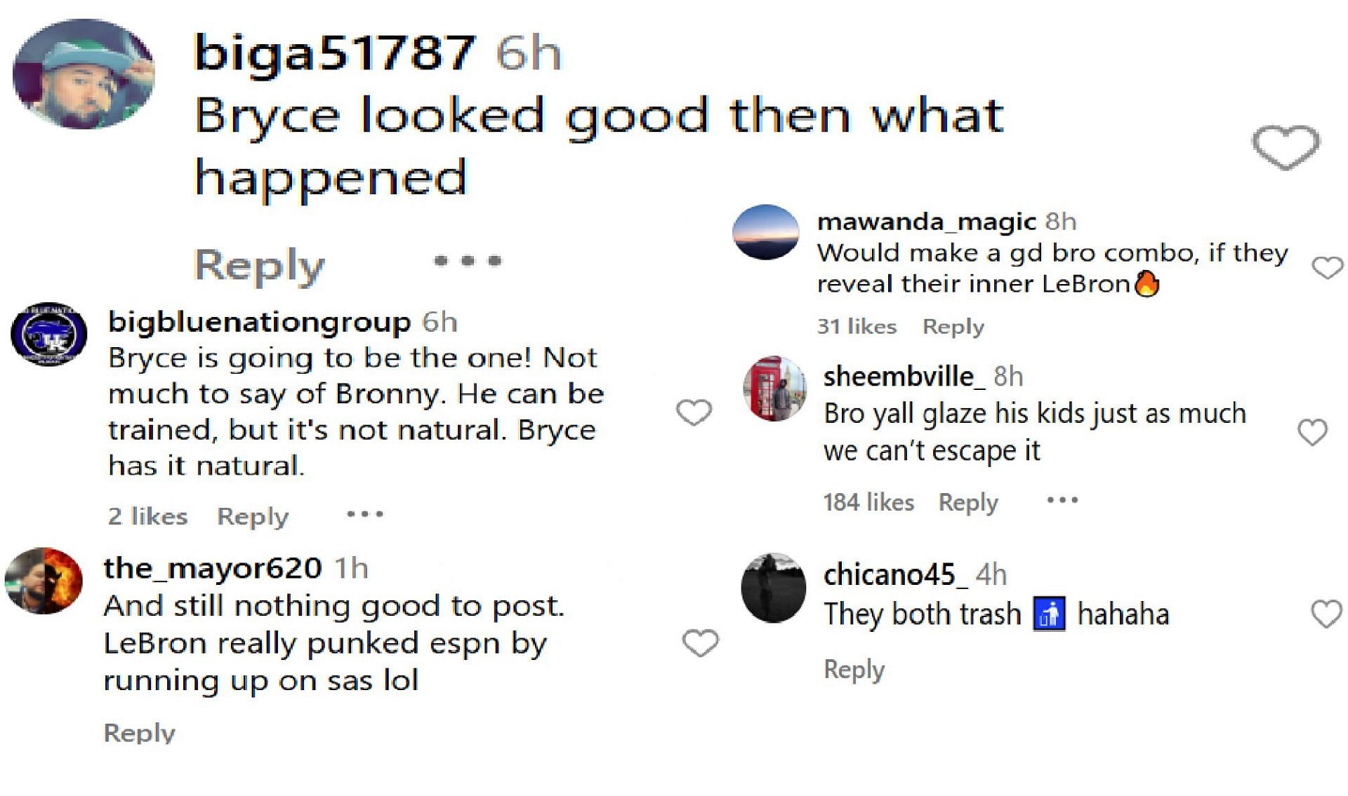 Hoops fans react to Bronny and Bryce James' first game together in the United Kingdom (Source: IG/ sportscenternext)